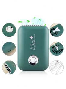 1pc USB Rechargeable Portable Mini Eyelash Fan, Bladeless Handheld Eyelash Dryer, Mini Handheld Fan Air Conditioner, Suitable For Eyelash Extension/Nail Art, Quick Dry Gel/Adhesive Nail & Eyelash Extension Kit, Indoor/Outdoor Travel/Home/Office