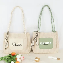 Personalized Personalized Tote Bag Personalized Straw Bag Beach Bag Bridesmaid Bags Bachelorette Party Bags For Her Bridesmaid Proposal Girls Trip Bag