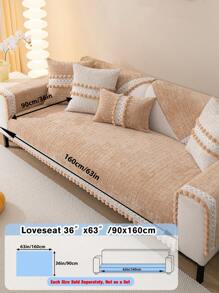 1pc Chenille Jacquard Sofa Cover , Couch Protector For Four Seasons, Universal Furniture Cover For Bedroom, Office, Living Room Home Decor Gifts Birthday Graduation - Multicolor - View 55