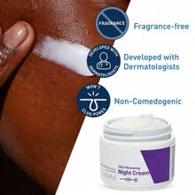 Transform Your Skin Overnight! Skin Renewing Night Cream With Niacinamide, Peptide Complex & Hyaluronic Acid Moisturizer For Face | 1.7 Ounce, Packaging May Vary