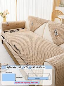 1pc Soft & Cozy Sofa Cover - Thick, Non-Slip, Protective Furniture Cover For Bedroom, Office, Living Room Home Decor - Easy To Clean, Pet Favorite, Soft Slipcover Gifts Birthday Graduation Couch Cover Sofa Covers Room Decor Living Room Decor - Multicolor - View 19