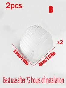 1/2/4/8/16件透明亚克力门挡，免打孔门碰门吸门挡防撞装置，自粘式透明门挡，墙面保护 - 彩色 - 查看 15