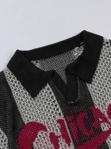 Áo polo tay ngắn dáng rộng thoải mái ANDREILEE, kiểu Hàn Quốc unisex, thích hợp cho mùa xuân/hè. - màu đen - Xem 4