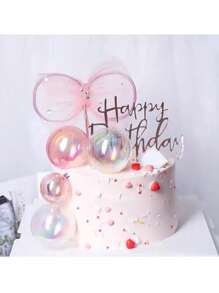 6-18 món trang trí bánh bong bóng nhiều màu sắc, đồ trang trí bánh tự làm, đồ dùng cho tiệc cưới, kỷ niệm, sinh nhật, trang trí bánh nướng, ngày Valentine. - Nhiều màu - Xem 4