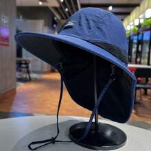Bucket Hat With Neck Cover UV Protection Sun Hat For Outdoor Hiking,Men's Sun Hat Summer Hat, Suitable For Summer Outdoor Activities Such As Hiking And Fishing