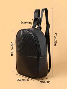 Customizable & Embroidered V-Stripe Fashion Small Backpack, Children's Mini Casual Multifunctional Travel Backpack, Teenager Small Backpack Back To School Gift, Creative For Boys, Girls, Valentine's Day