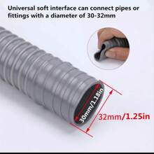 1 件 Y 型三重排水适配器、RV 废水 Y 型排水管、通用 Y 型连接器垃圾处理排水管、露营拖车 RV 厨房水槽和浴室配件、硅胶洗衣机延长排水软管