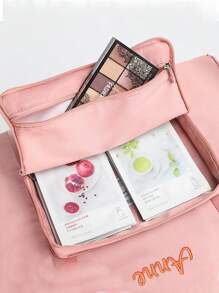 1pc Personalized Multifunctional Travel Bag, Large Capacity Portable Gym Bag With Embroidered Letters, Foldable Handbag Carry-On Luggage Bag, Outdoor Yoga Tote Storage Bag, Suitable For Daily Use And Great Gift For Family, Friends, Boyfriend/Girlfriend, Christmas, Valentine's Day, Birthday - Multicolor - View 8