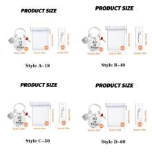 36 Peças/12 Conjuntos de Chaveiro de Aço Inoxidável para Comemorações de Aniversário, Presentes de Aniversário Únicos e Felizes para Casais com 18, 40, 50, 60, 70 e 80 Anos, Ideal para Aniversários e Suprimentos de Festa de Aniversário Importante. [O Conjunto Inclui 12 Chaveiros, 12 Sacolas de Presente e 12 Cartões de Agradecimento] Acessórios de Carro, Encantos de Bolsa, Escola, Fofo, Gótico, Y2k