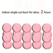 100 piezas de velas pequeñas minimalistas, suministros casuales para fiestas, velas blancas, rosas, rojas, con un tiempo de quemado de 1 a 4 horas, aptas para bodas y mesas de cena, creando una atmósfera romántica