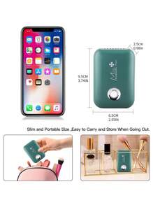 1pc USB Rechargeable Portable Mini Eyelash Fan, Bladeless Handheld Eyelash Dryer, Mini Handheld Fan Air Conditioner, Suitable For Eyelash Extension/Nail Art, Quick Dry Gel/Adhesive Nail & Eyelash Extension Kit, Indoor/Outdoor Travel/Home/Office