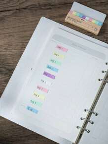 2-1 Set Of Small Strip Marking Index Stickers,Super Mini Sticky Notes Peelable Memo Pad Easy To Pick Up Marker Correction Function Soft Color Notepad Diary Planner Sticker