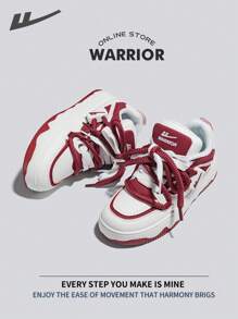 WARRIOR Zapatillas de deporte para mujer de estilo guerrera, ligeras, cómodas, transpirables y de estilo modesto. Diseño casual pero elegante. Aptas para todo el año, resistentes al desgaste y para uso diario. Zapatillas de entrenamiento y de running. Zapatillas blancas.