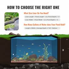 Pond Liner, 20 Or 45 Mil Thickness , Pliable LLDPE Or EPDM Material Pond Skins, Easy Cutting Underlayment For Fish Or Koi Ponds, Water Features, Waterfall Base , Fountains, Water Gardens, Black - 10 X 15 Ft 45 Mil EPDM - View 6