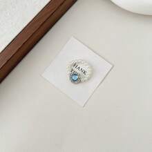 7-częściowy zestaw biżuterii z pereł w kolorze morskim, elegancki styl retro, niebieskie kolczyki z pereł, niebieski naszyjnik z pereł, niebieska bransoletka z pereł - odpowiedni do codziennego noszenia przez kobiety