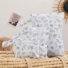 3 件装防脏湿袋，防水可洗袋，适用于旅行收纳、婴儿车、日托、婴儿尿布、瑜伽、海滩、泳池、湿幼儿泳衣