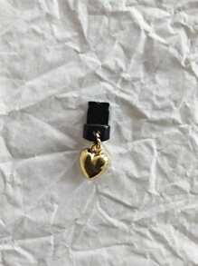 1pc Minimalist Fashionable Heart-Shaped Dust Plug For Android Phone Type-C And Lightning Interface - Multicolor - View 14