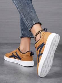 Sportschoenen voor dames, modieuze casual sneakers, veterschoenen, lichtgewicht platform, casual flats, schoenen voor dames, lage sportieve sneakers, schoenen voor dames