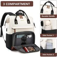 Backpack For Women Work Bags: 15.6 Inch Laptop Backpack Purse Waterproof Backpacks With USB Charger College Bookbag Casual Business Computer Backpack For Travel Nurse Teacher, School Backpack - Multicolor - View 7