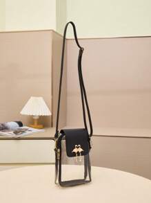 1 Piece Fashion Straw Shoulder Bag, Classic Hardware Decoration Straw Phone Bag, Perfect For Women, Girls, Students, Commuting, Traveling, Vacation, Back To School.Beach Bags For Women Holiday Outfits