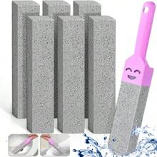 5PCS Pumice Stone Toilet Brush Bathroom Cleaning Stone With Handle Tile Sink Bathtub Limescale Rust Stain Remove Cleaning Tools