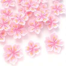 10 Stücke neue süße Kirschblüten flache Rückseite Harz Scrapbooking DIY Schmuck Haarspange Handwerk Dekorationsmaterial