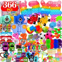 366pcs Party Favors, Christmas Fidget Toys Set, Box Toys For Classroom Carnival Prize Rewards, Goodie Bag Stuffers Birthday Gifts Fidget Toy Bulk For Boys And Girls - 彩色 - 查看 1