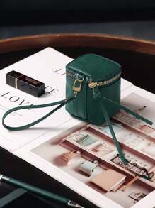 迷你复古钱包 经典小包 配围巾装饰 拉链便携多功能口红包 复古口红钥匙包 迷你复古钱包 经典小包和包袋配件 女士热粉色钥匙扣 钱包 迷你钱包 钱包 钱包 腕包钱包 零钱包 - 彩色 - 查看 12