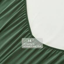 5/7 Piece Solid Color Bed Comforter Set Queen, Creative Geometric Pattern Design, Soft And Comfortable Summer Bedding Set.Bed In A Bag For All Seasons, Includes Comforter, Flat Sheet, Fitted Sheet, Pillowcases,  Ideal Gift. - 墨綠色 - 查看 10