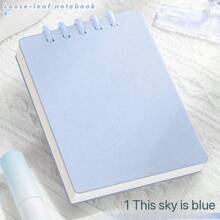 1 pieza Libreta pequeña de hojas sueltas tamaño A7, cuaderno portátil pequeño y muy atractivo, cuaderno de bolsillo, suministros escolares, vuelta al colegio