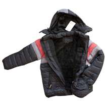 Bobojaco Sea Surf Children's Plush Jacket With Removable Hood - For Intense Cold And For Boys Aged 4 To 10 - Black - View 2