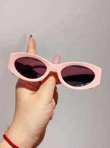 2 Pieces Set - Vintage Children Cat Eye Frames Stylish Glasses, Simple & Design, Multicolored Options Suitable For Boys, Girls, Parties, Holidays, Travel, Everyday Accessory, Photography Prop - Multicolor - View 6