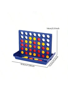 全新 3D 四子棋早期教育与互动游戏、桌面国际象棋玩具游戏 - 1 套、礼物