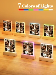 Đèn ngủ LED ghép ảnh đôi tùy chỉnh, Đèn ngủ acrylic cá nhân hóa với ảnh và chữ, Đèn ảnh tùy chỉnh, Đèn LED ghép ảnh cá nhân hóa, Khung ảnh đôi, Quà tặng ghép ảnh cá nhân hóa, Quà sinh nhật, Tốt nghiệp, Đa chức năng, Nhanh khô, Chống thấm nước, Chống nấm mốc, Trang trí, Dễ thương, Phong cách, Thích hợp cho tân gia, Trang trí văn phòng, Không gian sống sang trọng, Tiệc tùng thành thị, Trang trí thời trang - Hình chữ nhật nhỏ 1-5 hình ảnh - Xem 8