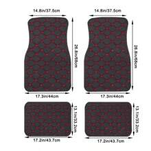 4 Pcs Waterproof Leather Car Floor Mats Universal Auto Foot Pad Protector Automobile Interior Carpet Accessories Interior - Red - View 6