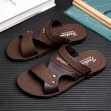 2025 New Thick Sole Plus Size Slippers, Breathable Beach Sandals, Casual Dual-Use Shoes, Lightweight & Comfortable Waterproof Non-Slip Soft Bottom Driving Beach Shoes For Young And Middle-Aged