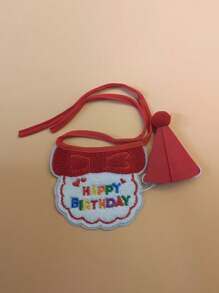 Adorable Dog Birthday Hat & Bandana Set!Happy Birthday Bib And Party Hat Mini,Doggy Cat Adjustable Drool Scarf,Pet Birthday Costume Pet Supplies Happy Puppy Happy Puppy - Multicolor - View 16