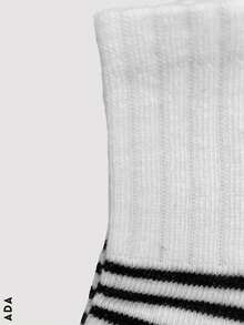 5 Pairs Of Women's Socks, Multicoloured, With Beautiful Designs And Prints, Casual And Sporty, Cotton, Polyamide And Elastane Fabric, Low Tube Fit With Light Spring, Very Soft, Light And Comfortable, Suitable For Any Season Of The Year. - 彩色 - 查看 6