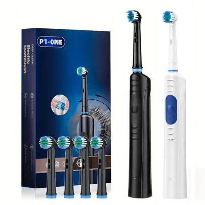 Hailicare Intelligent Electric Toothbrush, Three Speed Adjustment, Rotatable Circular Brush Head, 30 Second Zone Reminder For Scientific Brushing,Type-C Fast Charging