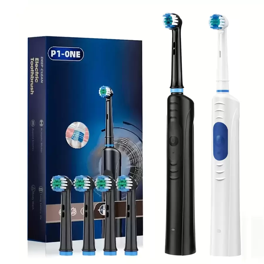Hailicare Intelligent Electric Toothbrush, Three Speed Adjustment, Rotatable Circular Brush Head, 30 Second Zone Reminder For Scientific Brushing,Type-C Fast Charging - Multicolor - View 1