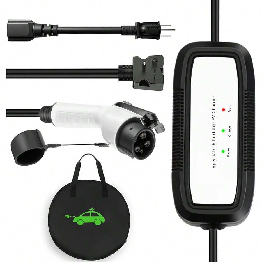 Adaptador Tesla a J1772, adaptador de carga J1772 EVs, máximo 48 amperios y 250 V, compatible con conectores Tesla de alta potencia, adecuado para conector móvil Tesla, conector de pared y cargador de - 16 A, enchufe 6-20 (240 V)/enchufe 5-15 (120 V) - Ver 1