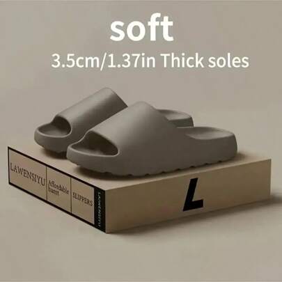 女士超舒适拖鞋 - 透气防滑 EVA 泡沫鞋底，露趾设计，轻便柔软休闲鞋，适合室内/室外、海滩、淋浴 - 所有季节