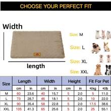 1pc Plush Thick & Enlarged Rectangular Pet Mat, Dog Bed, Cat Bed, Washable, Dirt-Resistant, Wear-Resistant, Soft & Comfortable, Suitable For Medium & Large Dogs And Cats, High-Quality Dog/Cat Bed, Multi-Season, Multiple Colors Available