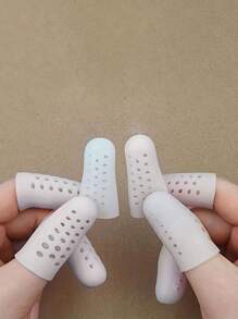 10 szt. wielokrotnego użytku silikonowych ochraniaczy na palce, oddychające ochraniacze na końcówki palców, odpowiednie do pracy, odcisków, sportu, pisania, pisania na klawiaturze