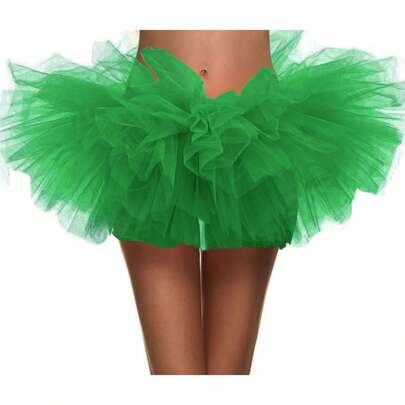 Tutu Skirts For Women Women's Classic Vintage 5-Layered Tulle 5k,10k Running Tutu Skirt White Tutu For Women