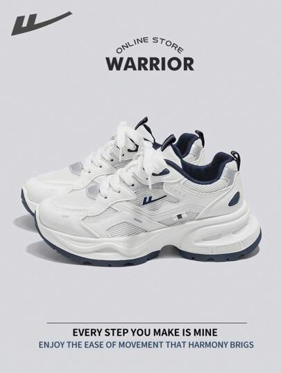 WARRIOR 回力时尚复古运动鞋女春夏轻便舒适透气跑步鞋简约风格休闲运动鞋全年适用耐磨全天穿着训练运动鞋小白鞋