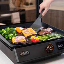 Plancha eléctrica de mesa Blackstone E-Series de 17", con tapa, color negro - 1 - Ver 10
