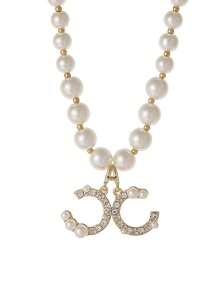 1pc Style Necklace & Earrings Set, Elegant Sweater Chain For Women, Luxury Minimalist Versatile Choker Necklace