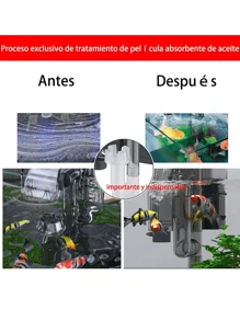 Filtro exterior en cascada para peceras de 15 a 20 litros - Blanco - Ver 4