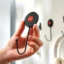 3pcs Retro Industrial Style Office Hooks - No Drilling Required, Easy To Install, Multi-Purpose For Headphones, Clothes, Backpacks, Etc. - Strong Adhesive, Rust-Proof PVC Home Bathroom Decor Bathroom Organizer Summer